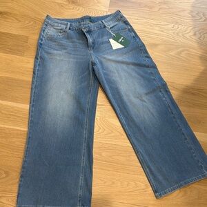 Classic Blue Wide-Leg Jeans